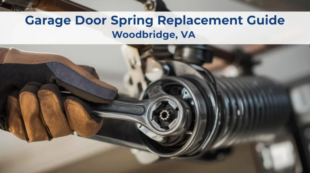 garage door spring replacement Woodbridge VA technician