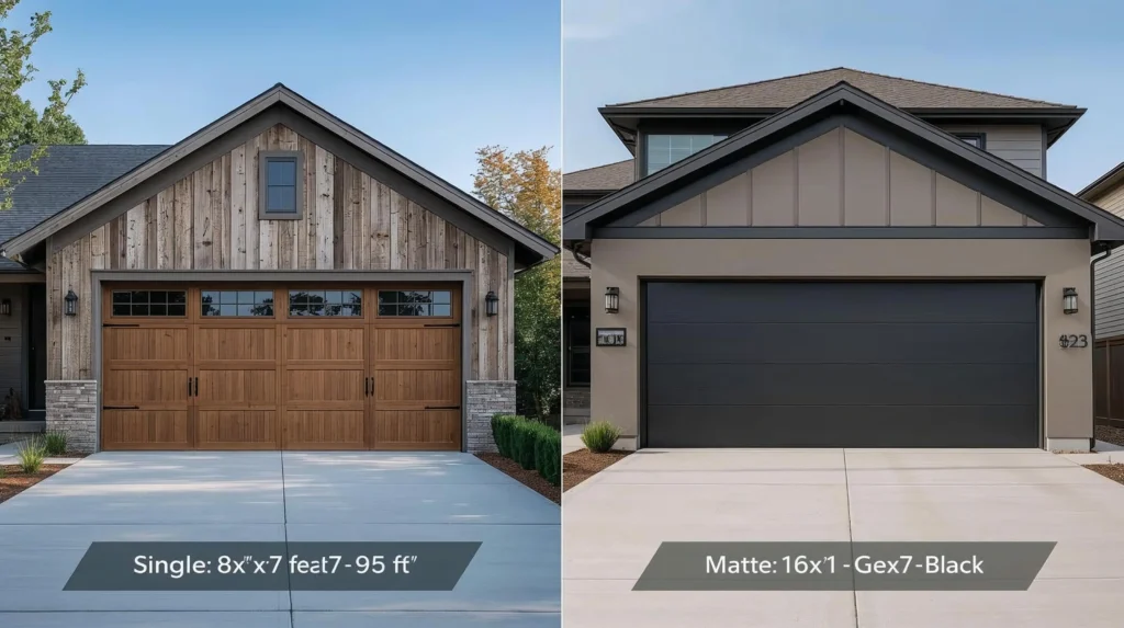 Standard Garage Door Sizes guide